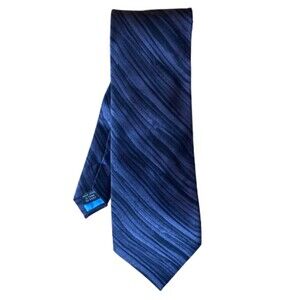 Expressions The Jimmy Fund Blue Stiped Mens Tie (In Excellent Condition)